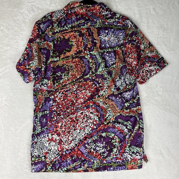 Good Good Polo Shirt Mens Medium Multicolor Golf Performance Stretch Tee - Picture 7 of 7